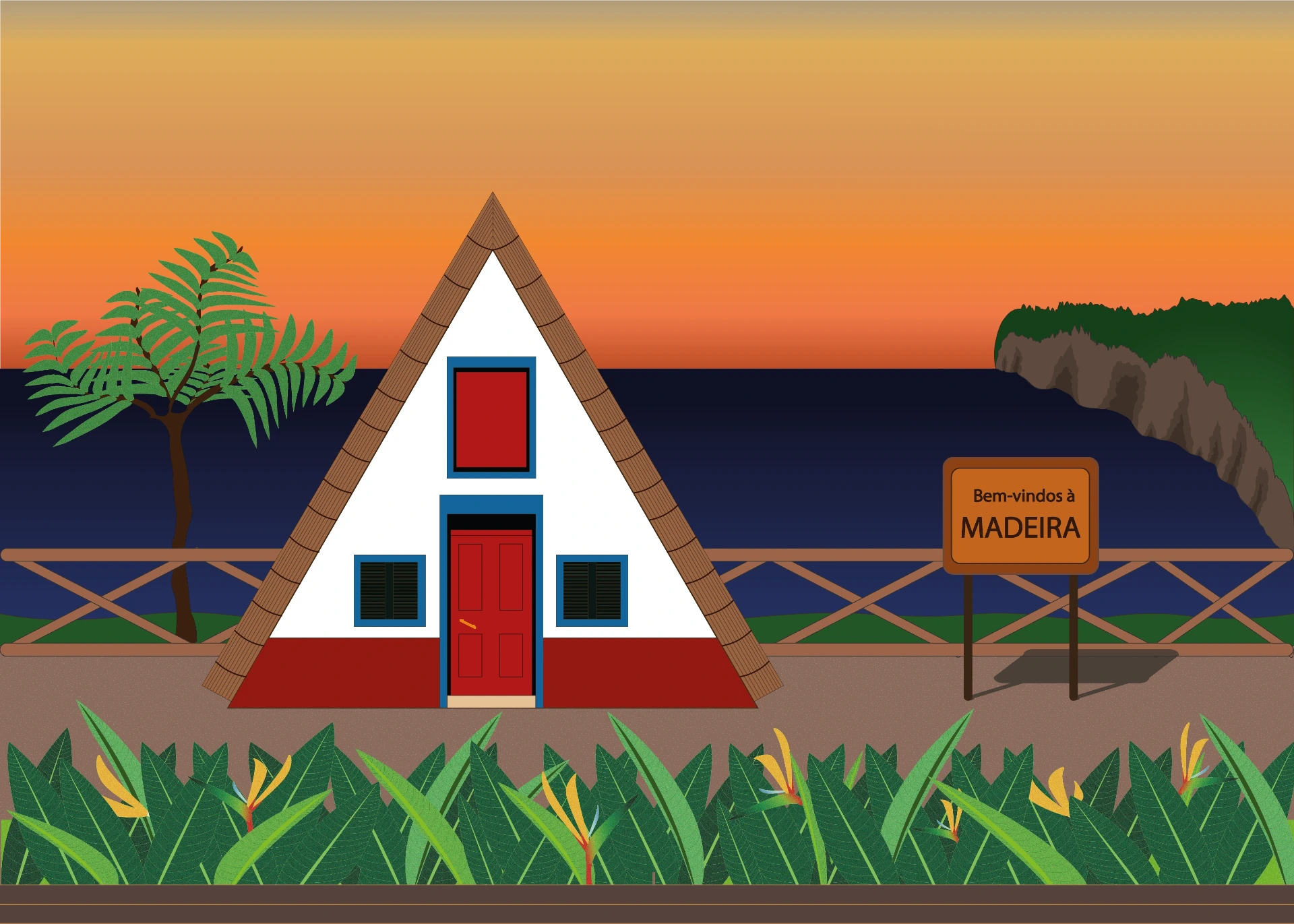 Poster Madère (30 x 40 cm)